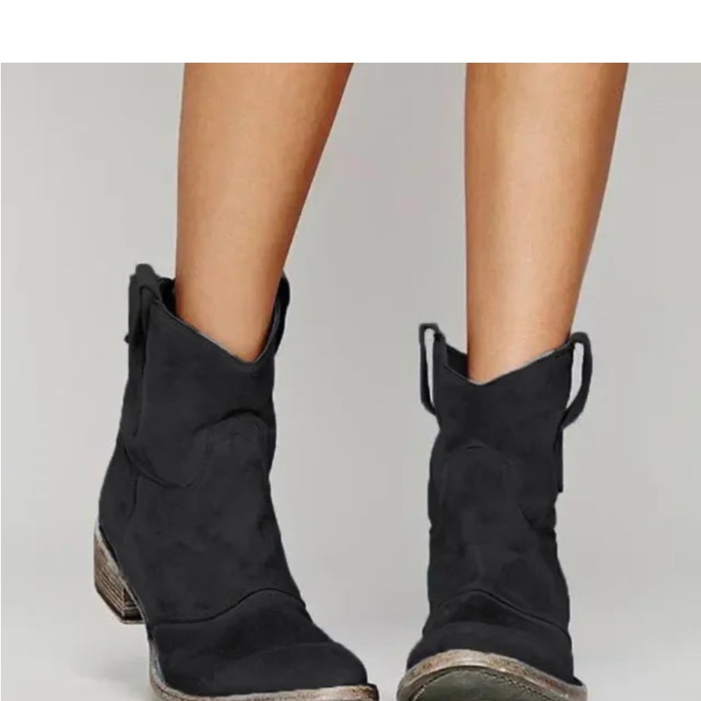 Black Suede Ankle Boots